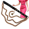 Nickle Free Womens Trendy Belts ความยาว 42 นิ้วหลายชั้น